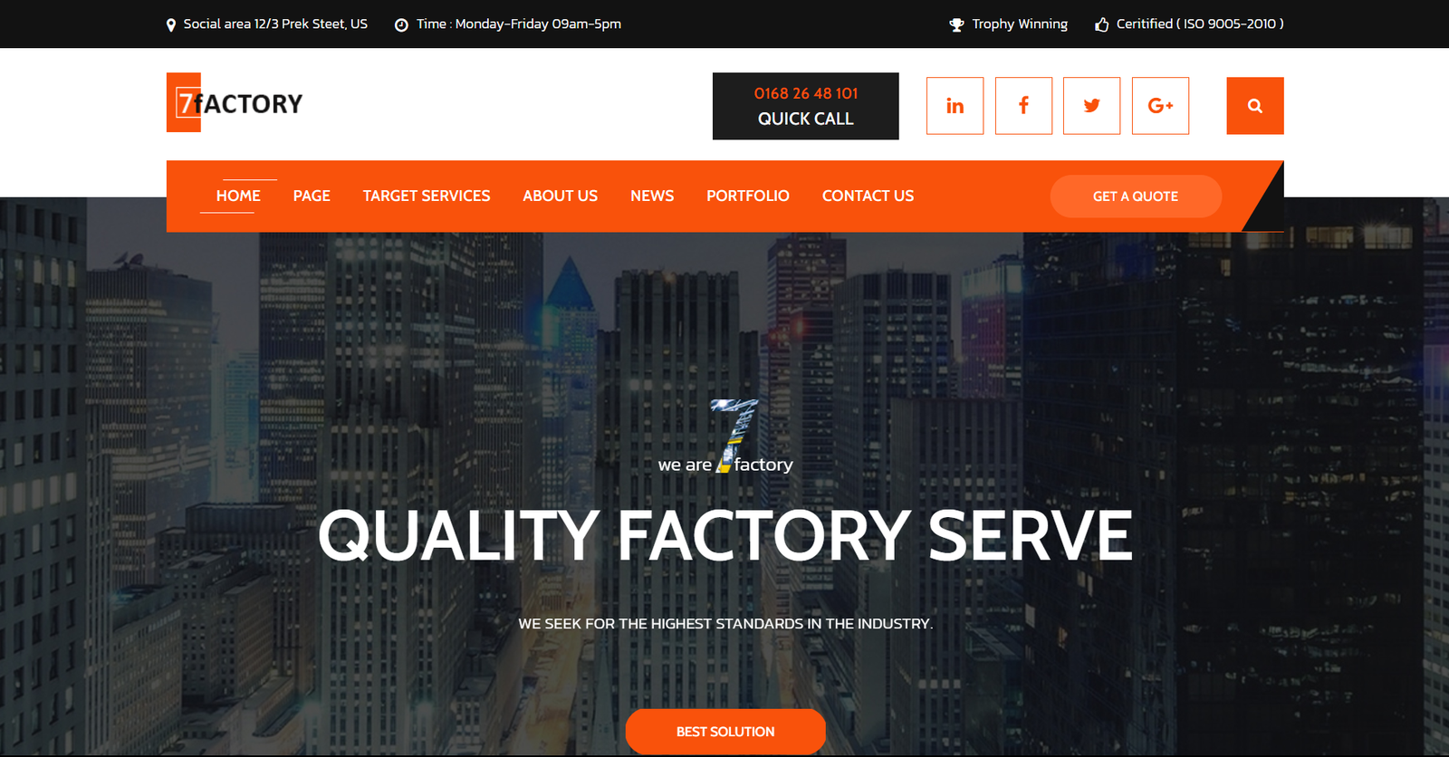 Factory Website